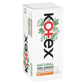 Ежедневные прокладки Kotex Natural Normal, 40 шт.
